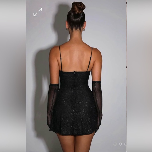 NWT Babyboo Pixie Mini Dress- Black Sparkle - Picture 4 of 6